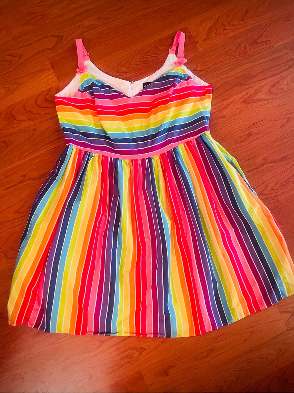 Hell Bunny Over The Rainbow Stripe 50's style Dress Wmns 4XL - Picture 3 of 12